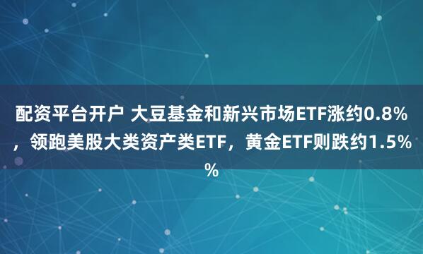 配资平台开户 大豆基金和新兴市场ETF涨约0.8%，领跑美股大类资产类ETF，黄金ETF则跌约1.5%