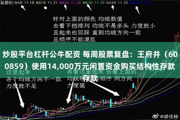 炒股平台杠杆公牛配资 每周股票复盘：王府井（600859）使用14,000万元闲置资金购买结构性存款