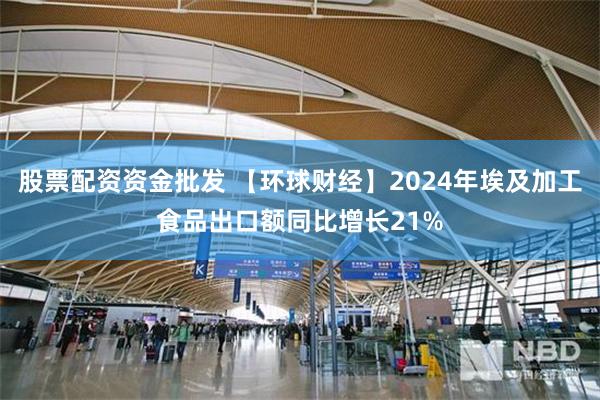 股票配资资金批发 【环球财经】2024年埃及加工食品出口额同比增长21%