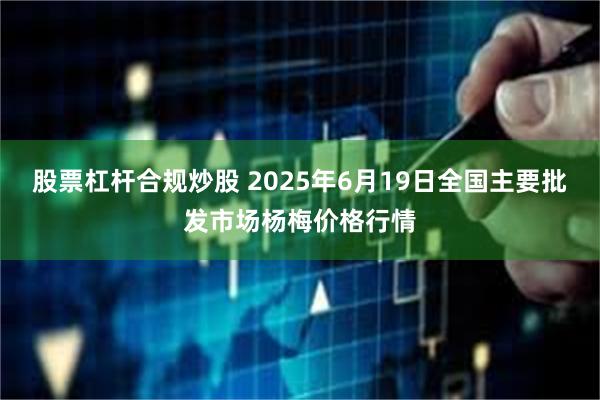 股票杠杆合规炒股 2025年6月19日全国主要批发市场杨梅价格行情
